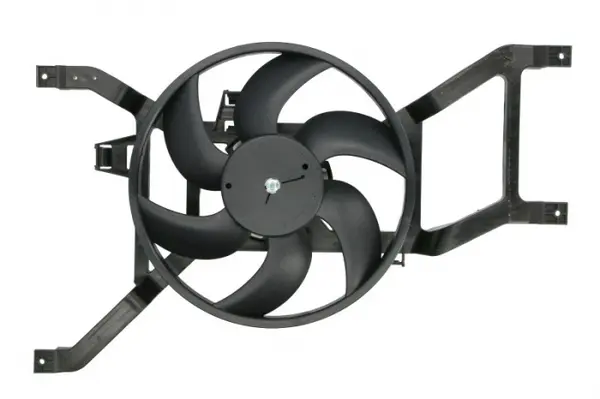 Ventilator radiator (cu carcasa) potrivit DACIA LOGAN, LOGAN EXPRESS, LOGAN MCV, SANDERO; RENAULT LOGAN I, SANDERO STEPWAY I 1.0ALK-1.6LPG 08.04-