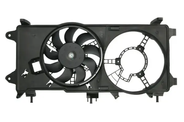 Ventilator radiator (cu carcasa) potrivit FIAT DOBLO, DOBLO MINIVAN 1.3D 1.9D 10.01-
