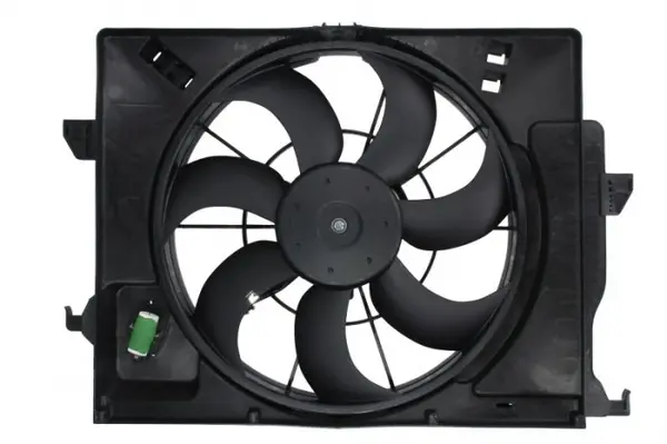 Ventilator radiator (cu carcasa) potrivit HYUNDAI ACCENT IV, SOLARIS, VELOSTER; KIA RIO III 1.4 1.6 11.10-