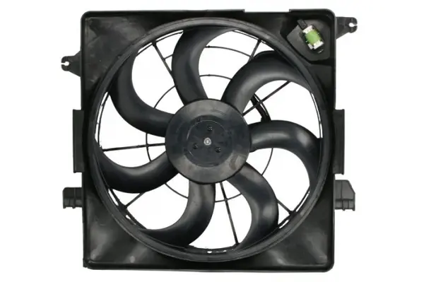 Ventilator radiator (cu carcasa) potrivit HYUNDAI IX35; KIA SPORTAGE III 2.0D 08.09-12.16