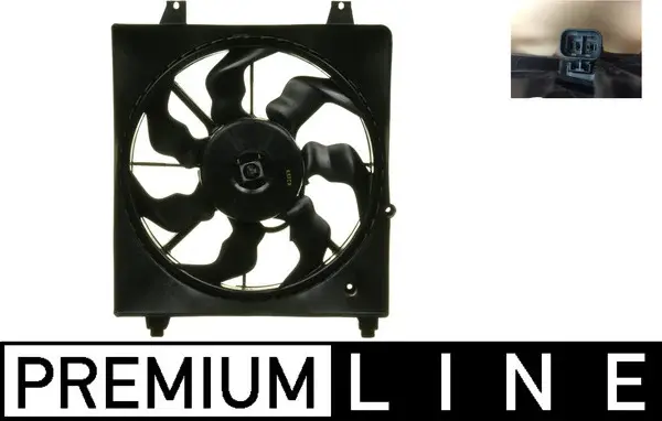 Ventilator radiator (cu carcasa) potrivit HYUNDAI SANTA FE II, SANTA FE II SUV 2.2D 2.7 11.05-12.12