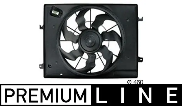 Ventilator radiator (cu carcasa) potrivit HYUNDAI TUCSON 2.7 08.04-11.10