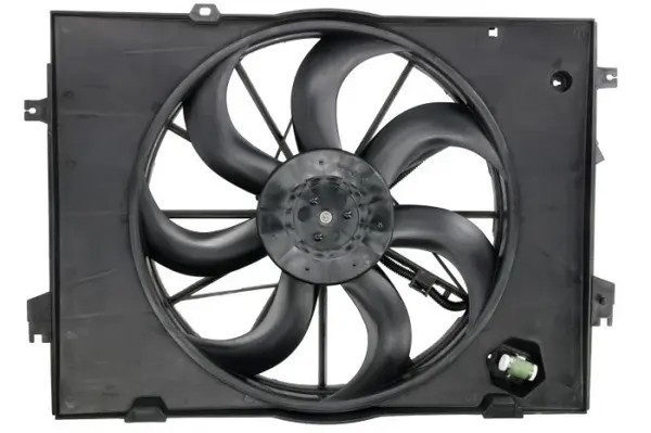Ventilator radiator (cu carcasa) potrivit HYUNDAI TUCSON; KIA SPORTAGE II 2.0 2.0D 08.04-