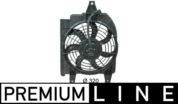 Ventilator radiator (cu carcasa) potrivit KIA RIO I 1.3 1.5 08.00-02.05