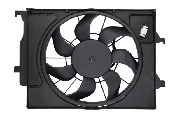 Ventilator radiator (cu carcasa) potrivit KIA RIO IV, STONIC 1.2 1.25 1.4 01.17-