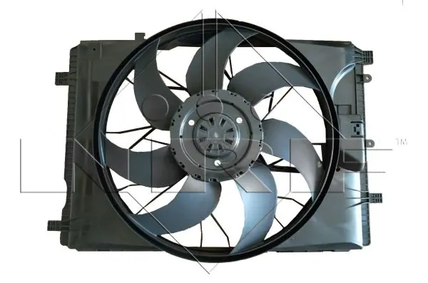 Ventilator radiator (cu carcasa) potrivit MERCEDES A (W176), B SPORTS TOURER (W246, W242), CLA (C117), CLA SHOOTING BRAKE (X117), GLA (X156), SLC (R172), SLK (R172) 1.5D-2.2D 02.11-