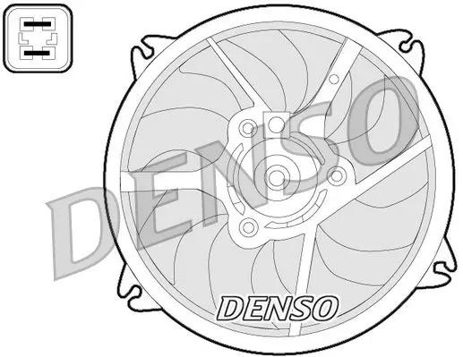 Ventilator, radiator DENSO DER07006