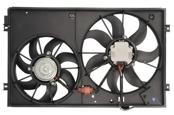 Ventilator radiator Dreapta Stanga (cu carcasa) potrivit AUDI A1, A3; SEAT ALTEA, ALTEA XL, IBIZA IV, IBIZA IV SC, IBIZA IV ST, LEON, TOLEDO III; SKODA FABIA II, OCTAVIA I 1.2-3.6 08.00-