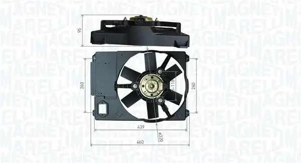 Ventilator radiator Dreapta Stanga potrivit CITROEN JUMPER I; FIAT DUCATO; PEUGEOT BOXER 1.9D-2.8D 01.99-