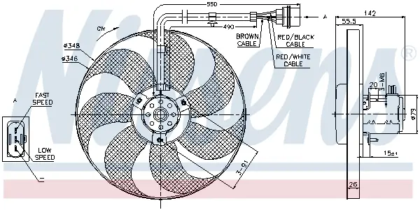 Ventilator, radiator NISSENS 85683
