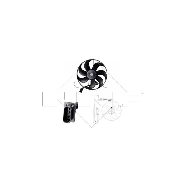 Ventilator, radiator NRF 47064