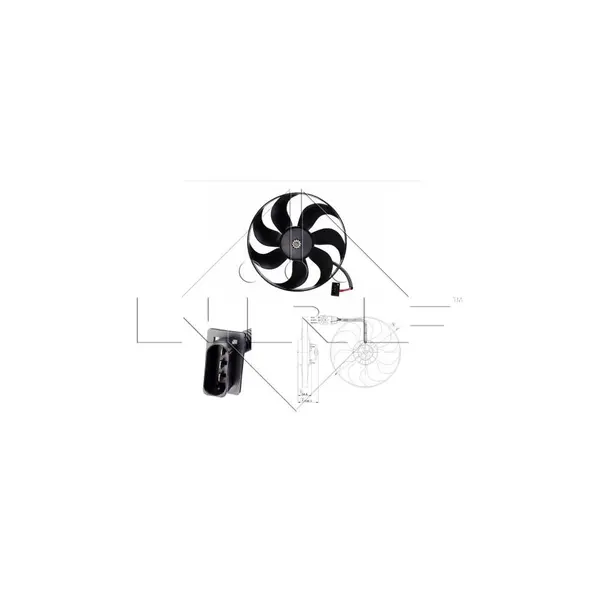 Ventilator, radiator NRF 47204