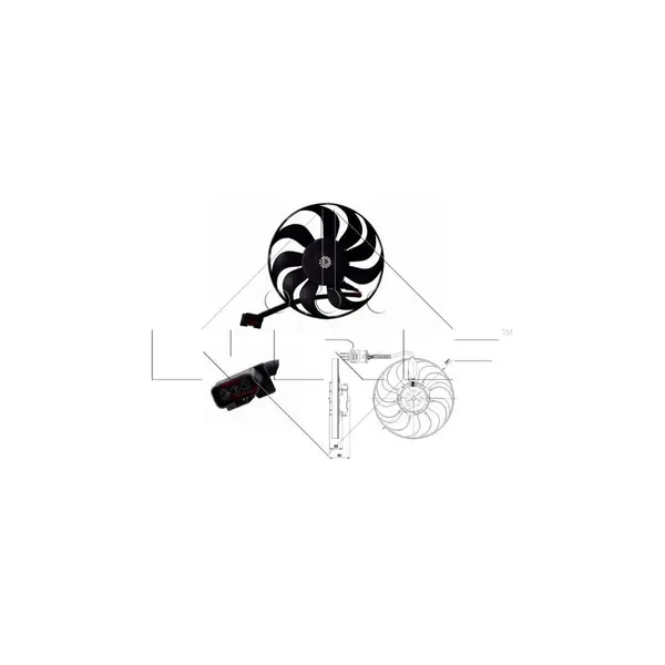 Ventilator, radiator NRF 47392