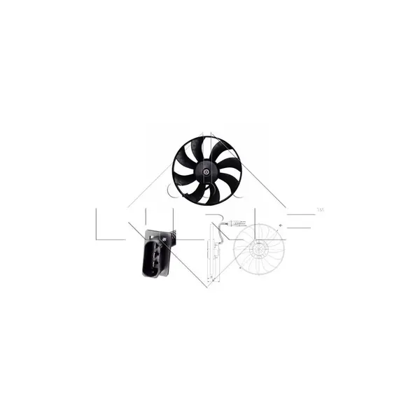 Ventilator, radiator NRF 47410