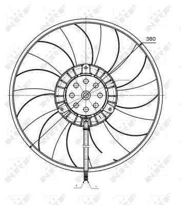 Ventilator, radiator NRF 47422