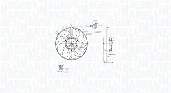 Ventilator radiator potrivit AUDI A3, TT; SEAT AROSA, CORDOBA, IBIZA III, IBIZA IV, LEON, TOLEDO II; SKODA FABIA I, FABIA I PRAKTIK, FABIA II, OCTAVIA I, OCTAVIA II, OCTAVIA I KOMBI 1.0-2.3 10.94-05.1