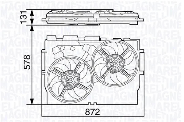 Ventilator radiator potrivit FIAT DUCATO 2.3D 3.0D 07.06-