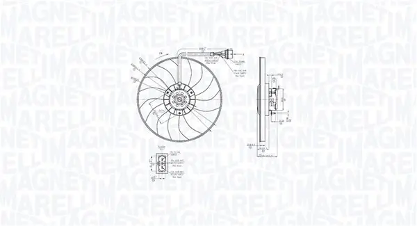 Ventilator radiator potrivit SEAT CORDOBA, IBIZA III; SKODA FABIA I, FABIA I PRAKTIK, FABIA II, ROOMSTER, ROOMSTER PRAKTIK; VW FOX, POLO, POLO IV 1.4D 10.01-03.10