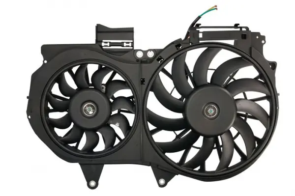 Ventilator radiator Stanga (cu carcasa, dublu) potrivit AUDI A4 B6, A4 B7, A6 C5; SEAT EXEO, EXEO ST 1.6-2.7 11.00-05.13