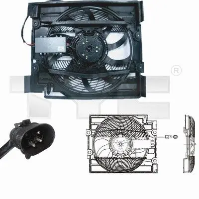 Ventilator, radiator TYC 803-0008