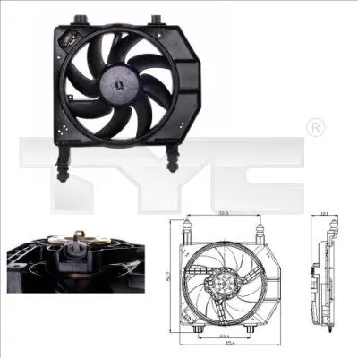 Ventilator, radiator TYC 810-0029
