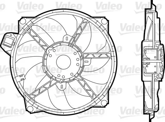 Ventilator, radiator VALEO 696376