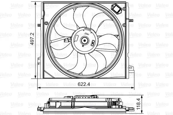 Ventilator, radiator VALEO 698582