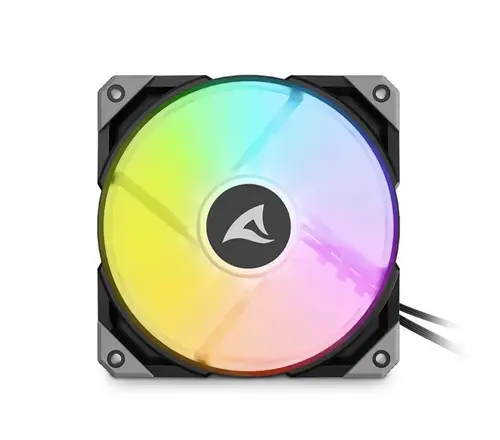 Ventilator Sharkoon Rebel F50, 120mm, PWM, RGB (Negru)