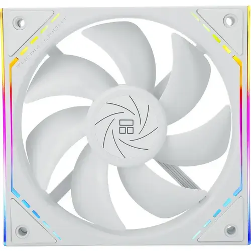 Ventilator Thermalright TL-M12W, 120mm, 1500 RPM, S-FDB Bearing, 47.6 CFM, LED ARGB, 4pin PWM (Alb)