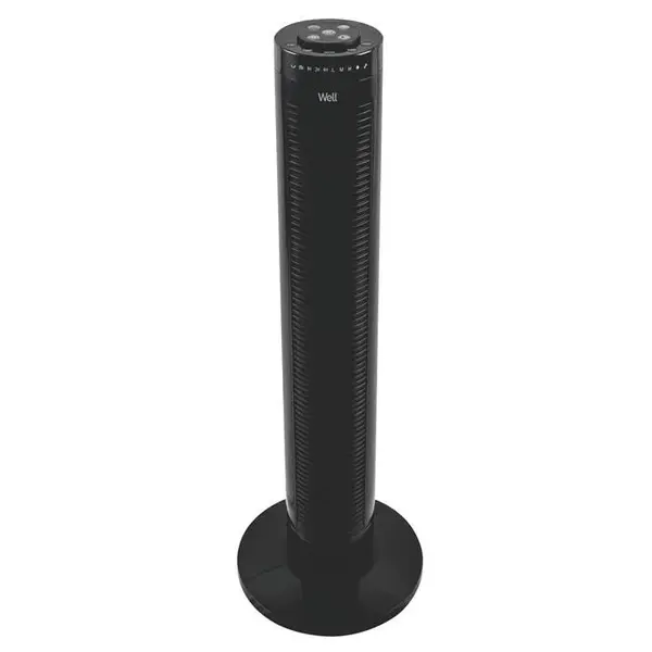 Ventilator turn 81cm, 45W, telecomanda, negru, Well Glacial FAN-TOWER-GLACIAL-WL / 5948636046465