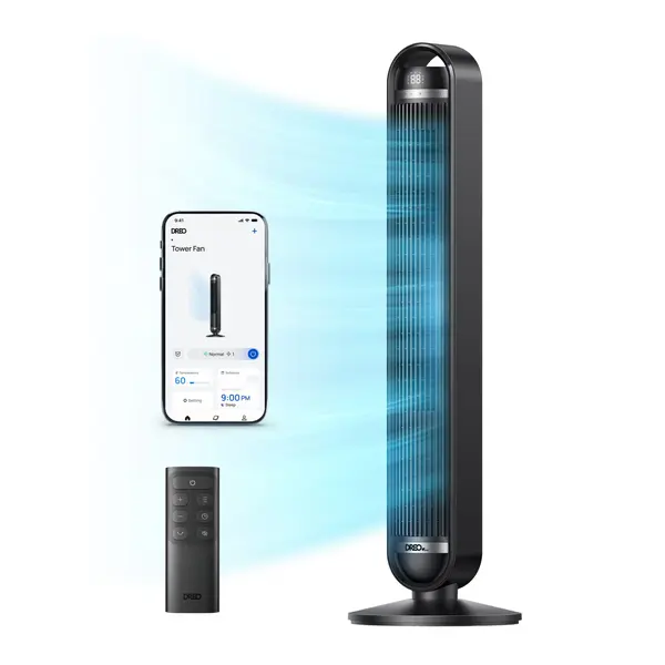 - Ventilator Turn Smart DREO Cruiser DR-HTF011S, 9 viteze, 4 functii,106cm, HyperSilent 25dB ,oscilatie 90°, negru