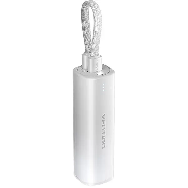 Vention Baterie externa Vention ,USB-C plus Lightning, 5000mAh, 20W Light Indicator Display Type, Gri deschis