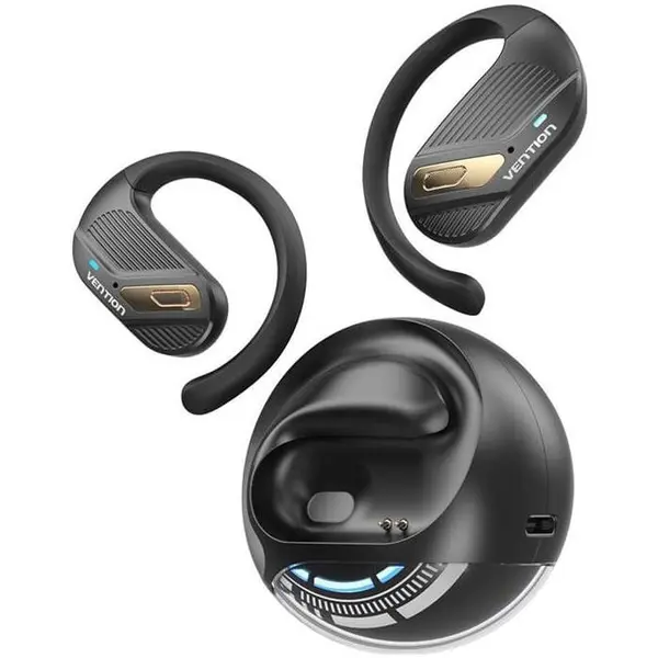 Vention Casti TWS Ventilon, OpenBeat O12, cu design deschis, Bluetooth 5.4, Negru