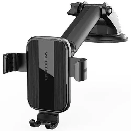 Vention Suport auto pentru telefon Vention, fixare parbriz sau bord prin ventuza, unghi reglabil, device compatibil 4.7-7.2inch, Negru