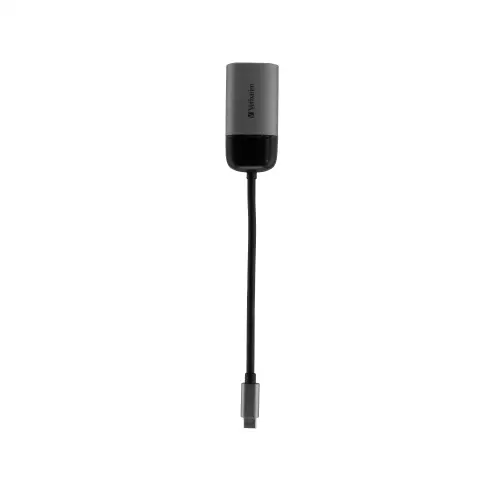 Verbatim Adaptor video Verbatim 49145, USB Type-C la VGA, Full HD, Negru, Argintiu