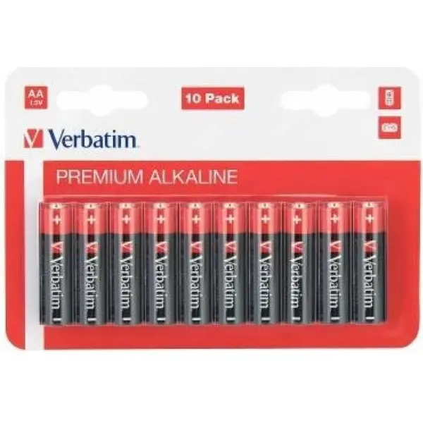 Verbatim BATERIE VERBATIM AA (R6), 1.5V alcalina, 10 buc., 49875