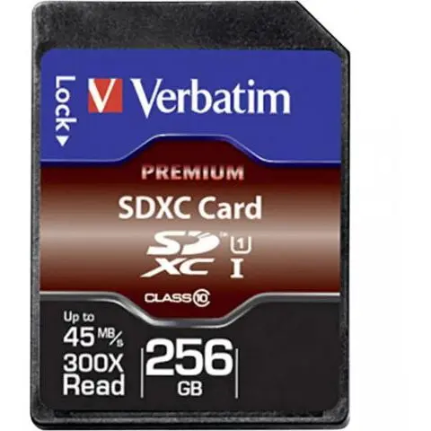 Verbatim Card de memorie Verbatim SDXC, 256GB, Clasa 10, UHS-I