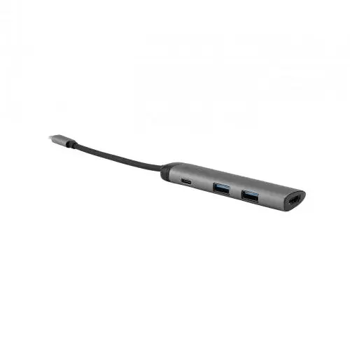 Verbatim Hub USB Type-C VERBATIM 49140, USB 3.0, HDMI, Gri-Negru