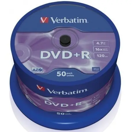 Verbatim Mediu optic Verbatim DVD-R 4.7GB 16x spindle 50 bucati