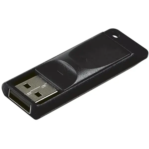 Verbatim Memorie USB Verbatim Store 'n' Go Slider, 64GB, USB 2.0, Negru