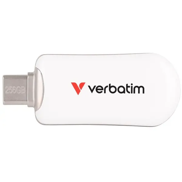 Verbatim Stick Memorie Verbatim Plectra, USB-C, 3.2 Gen 1, 256 GB, Alb