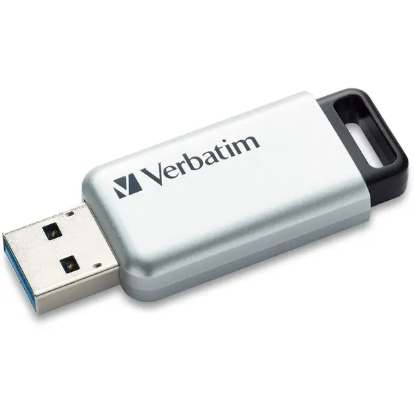 Verbatim Stick USB Verbatim Store 'n' Go Secure Pro, 16 GB, USB 3.0 (Argintiu)