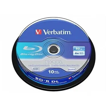 Verbatim Verbatim 43746 discuri Blu-ray BD-R Dual Layer, 50 GB, 6X, suprafata alba pentru inscriptionare, pachet 10 bucati