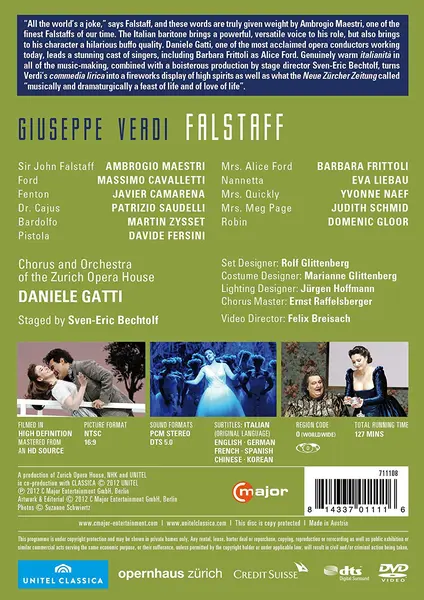 Verdi: Falstaff | Amrogio Maestri, Barbara Frittoli, Massimo Cavalletti, Eva Liebau, Orchester der Oper Zurich