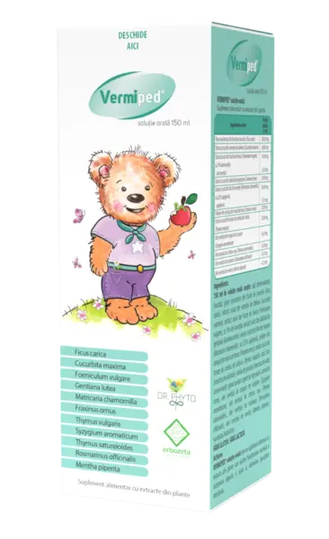 Vermiped solutie orala, 150ml, Dr. Phyto