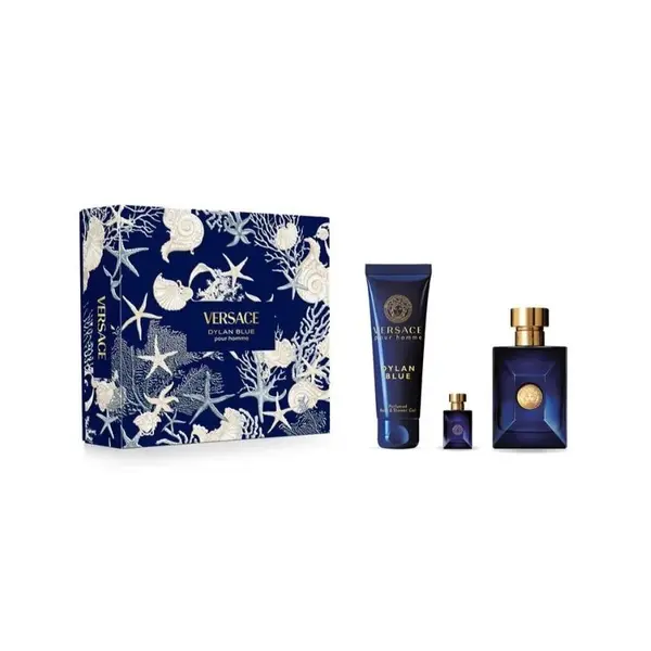 Versace Dylan Blue Set cadou pentru bărbați Volum EDT 100 ml + EDT 5 ml + 150 ml gel de dus