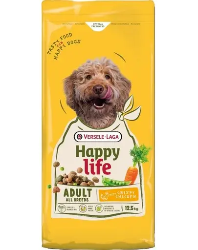 VERSELE-LAGA Happy Life Adult with Chicken 12,5kg hrană câini cu pui