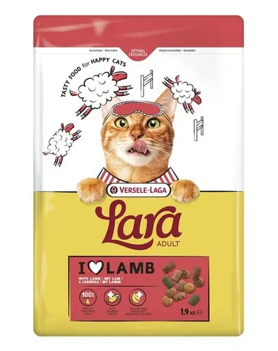 VERSELE-LAGA Lara Adult Lamb 1,9 kg hrană pisici, miel