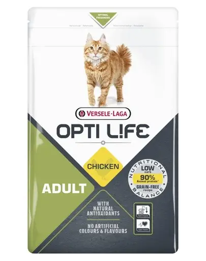 VERSELE-LAGA Opti Life Cat Adult Chicken 2.5 kg hrana pisica adulta, cu pui