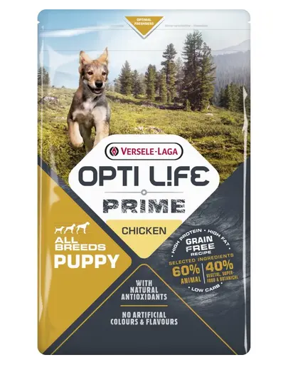VERSELE-LAGA Opti Life Prime Puppy Chicken Hrana uscata pentru caitei, cu pui 12,5kg